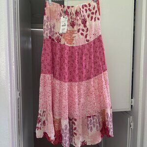 Zara Print Long Skirt